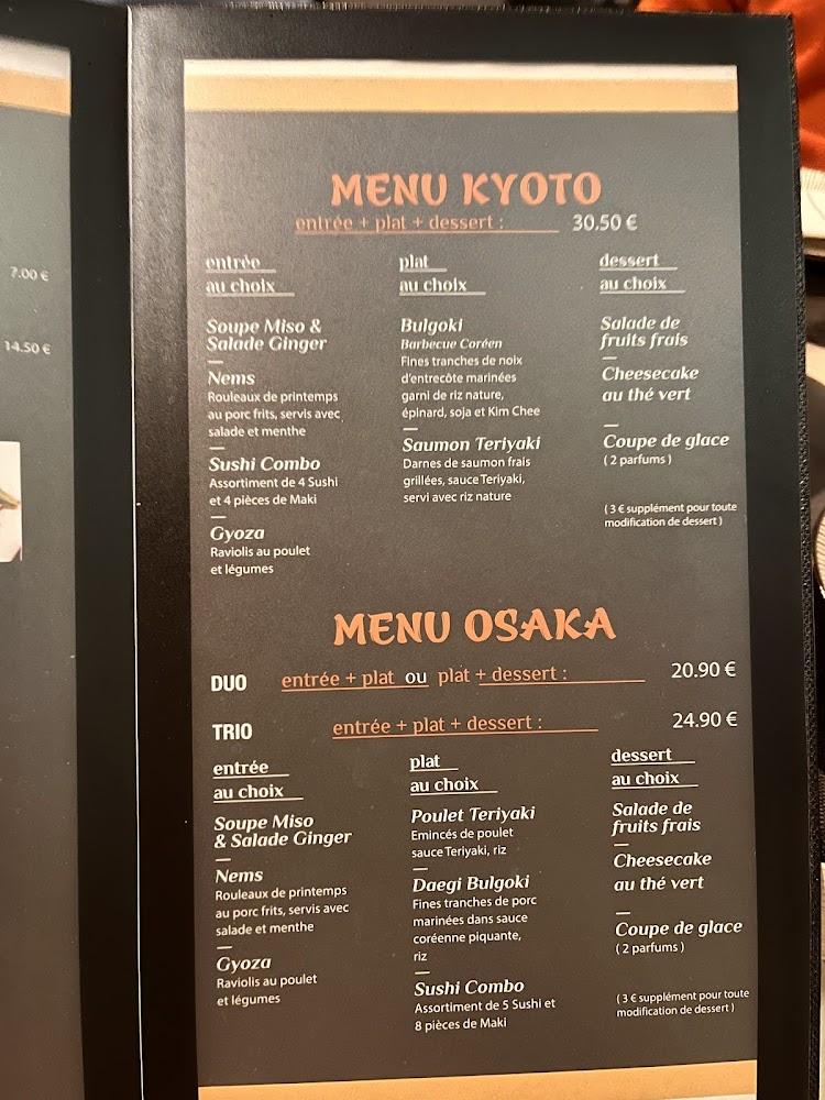 Seito Sushi & Grill coréen & Japonais - Menu Image 1